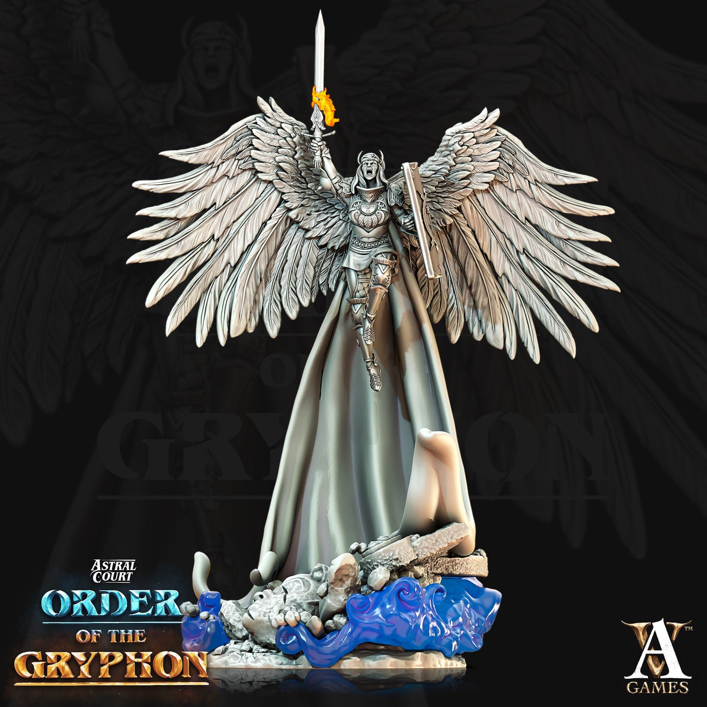 Judgement Deva Painted Model - Archvillain Games Printed Miniature | Dungeons & Dragons | Pathfinder | Tabletop