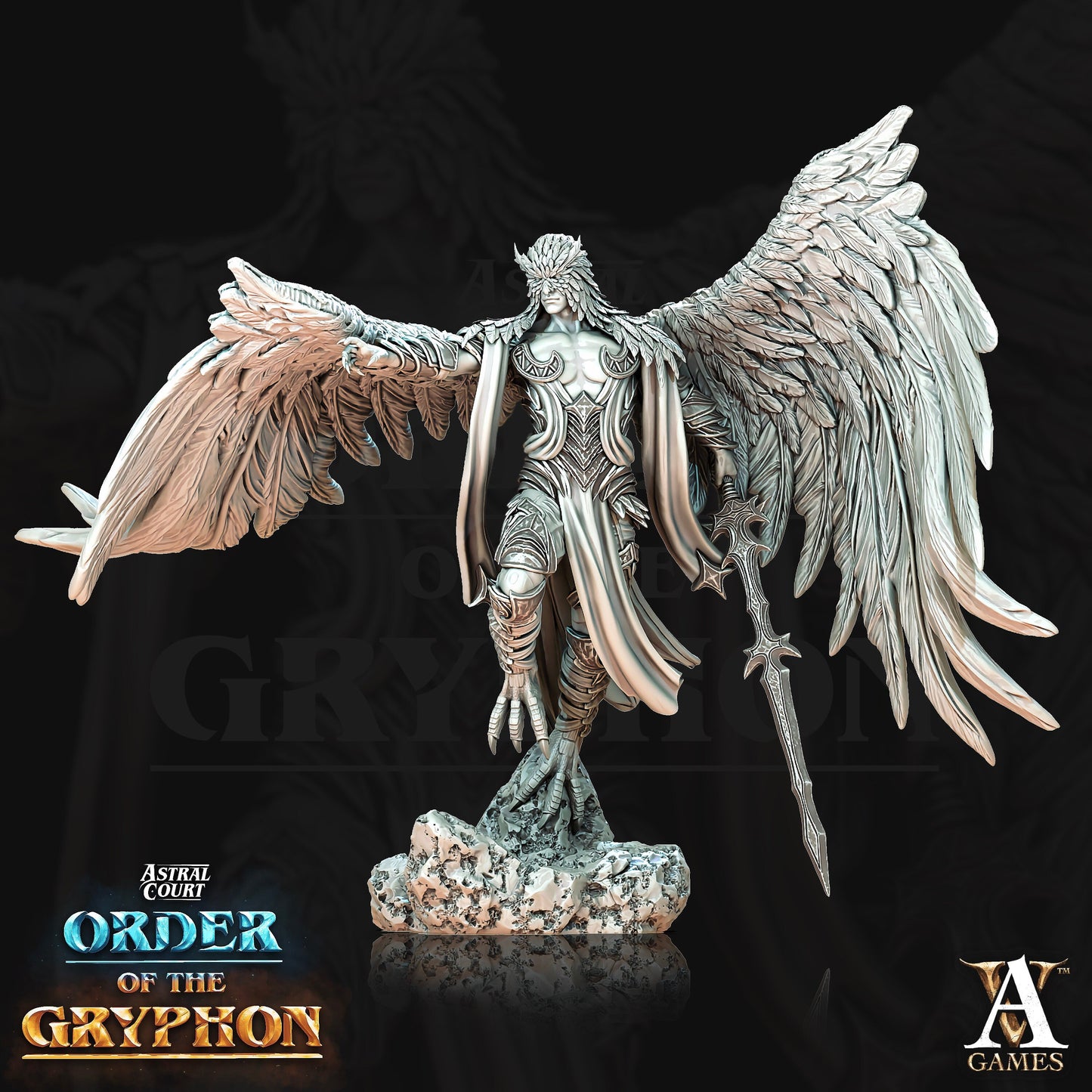 Ucelot Skywarden - Archvillain Games Printed Miniature | Dungeons & Dragons | Pathfinder | Tabletop