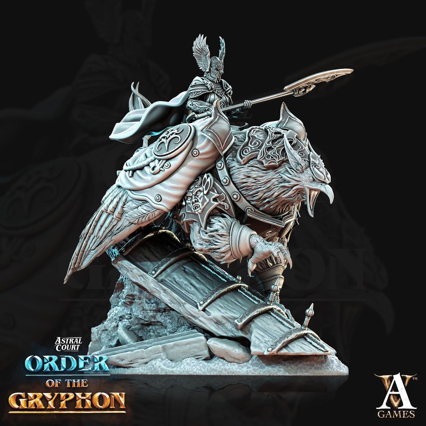 Astral Court - Order of the Gryphon Bundle - Archvillain Games Printed Miniature | Dungeons & Dragons | Pathfinder | Tabletop