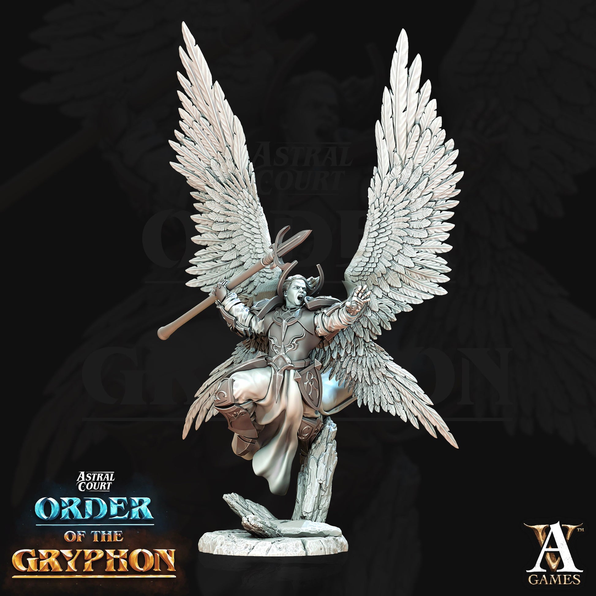 Astral Court - Order of the Gryphon Bundle - Archvillain Games Printed Miniature | Dungeons & Dragons | Pathfinder | Tabletop