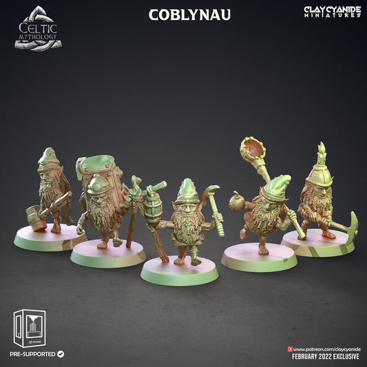 Coblynau Miners - Clay Cyanide Printed Miniature | Dungeons & Dragons | Pathfinder | Tabletop