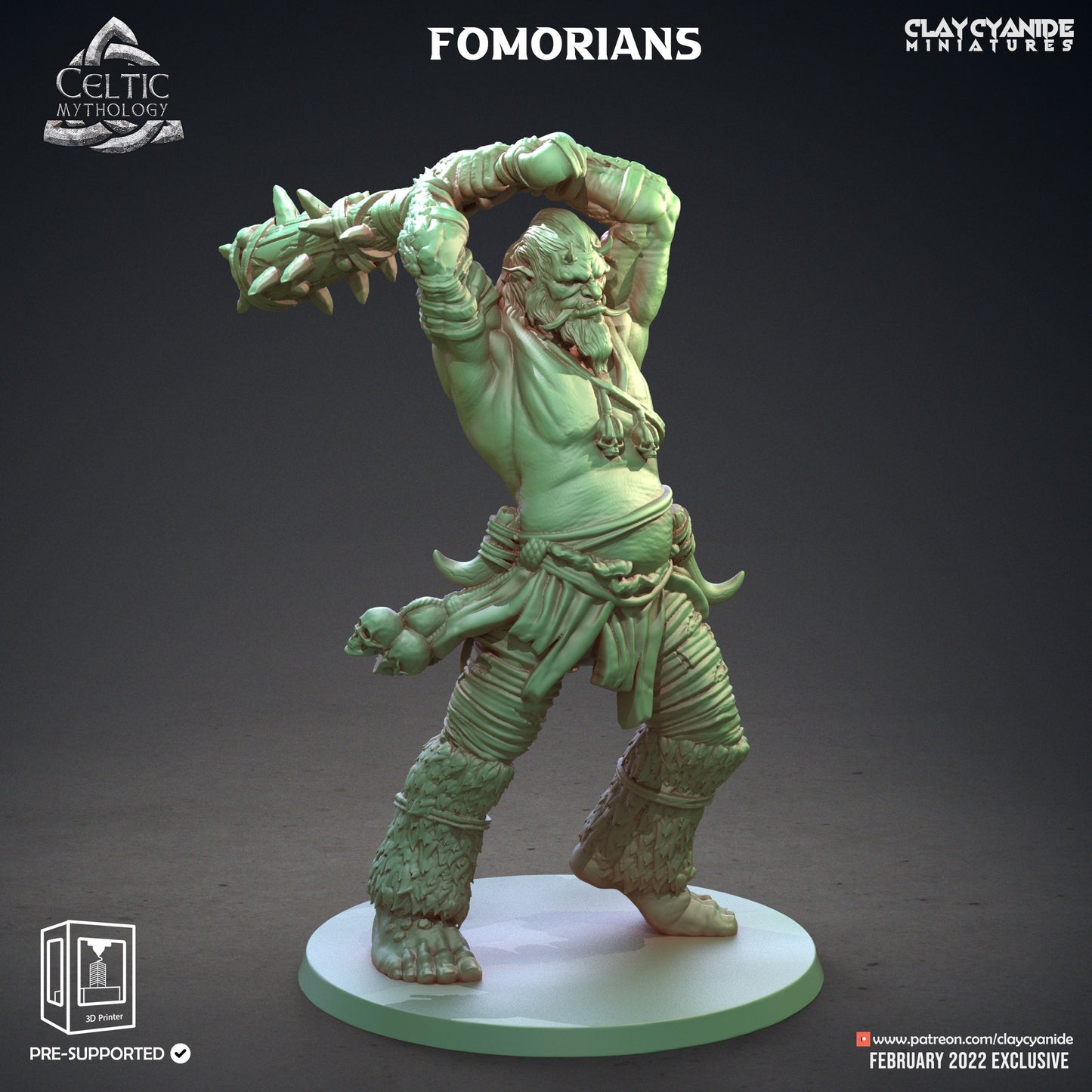 Fomorians Bundle - Clay Cyanide Printed Miniature | Dungeons & Dragons | Pathfinder | Tabletop