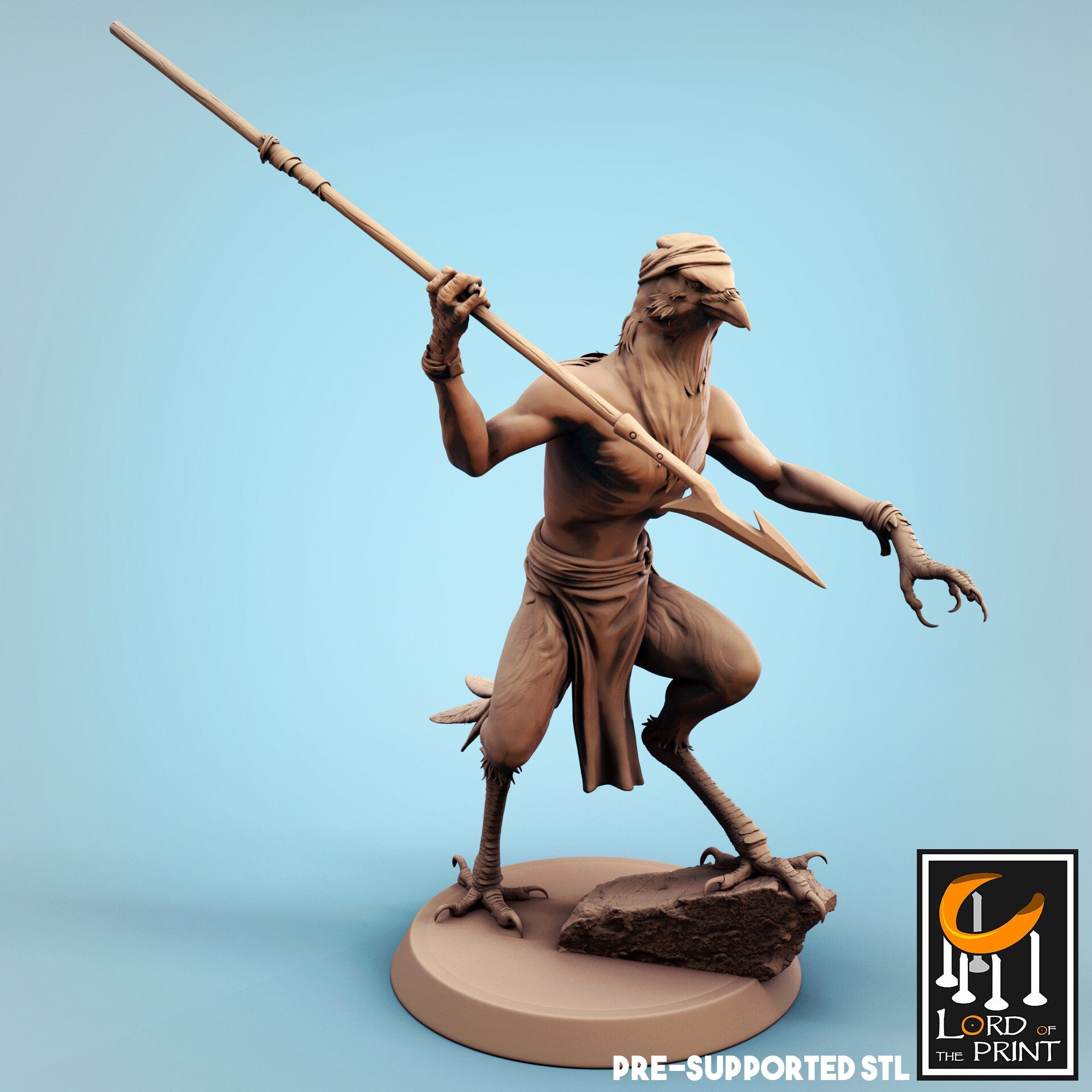 Kenku Fisherman Bundle - Lord of the Print Miniature | Dungeons & Dragons | Pathfinder | Tabletop