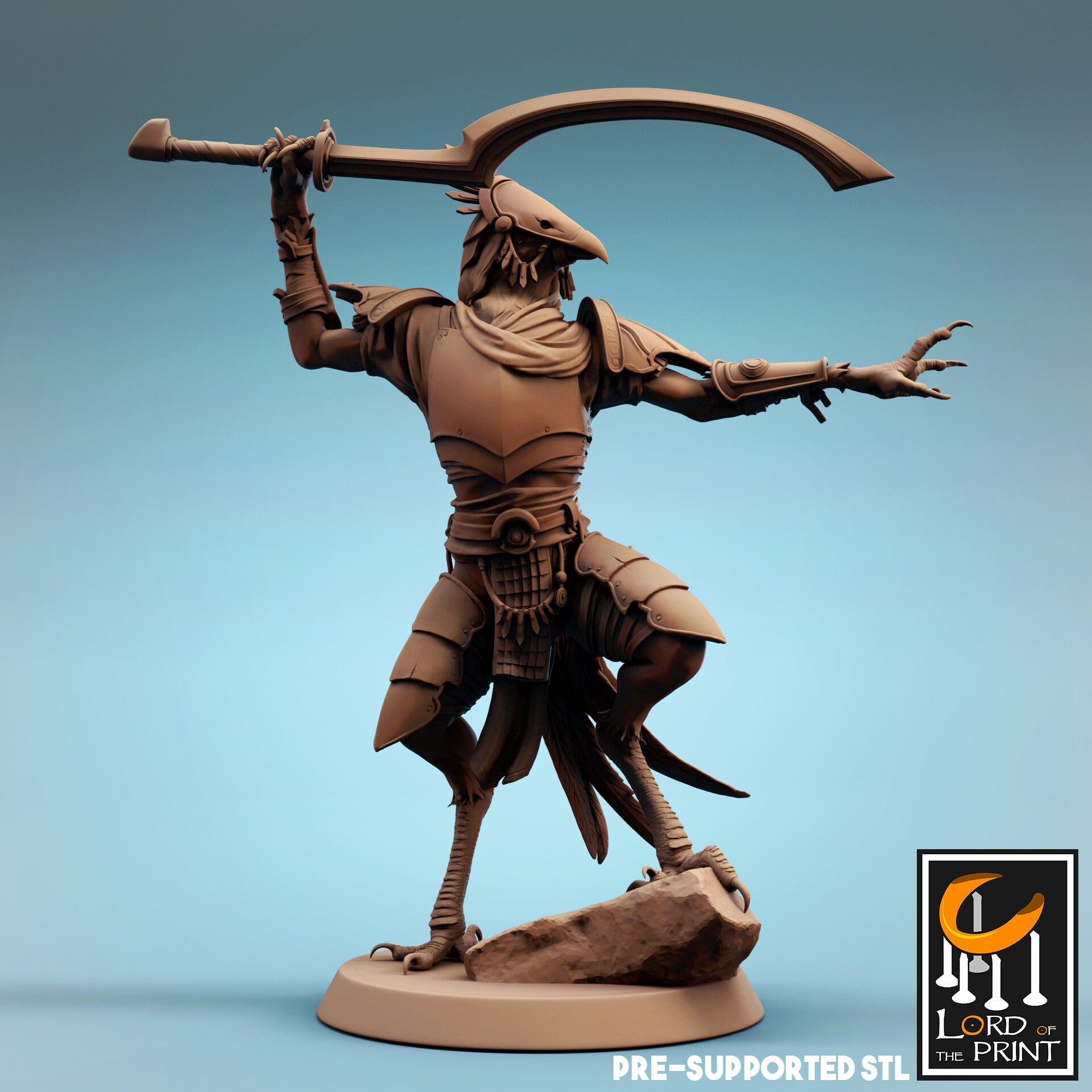 Kenku Soldier Painted Model - Lord of the Print Miniature | Dungeons & Dragons | Pathfinder | Tabletop