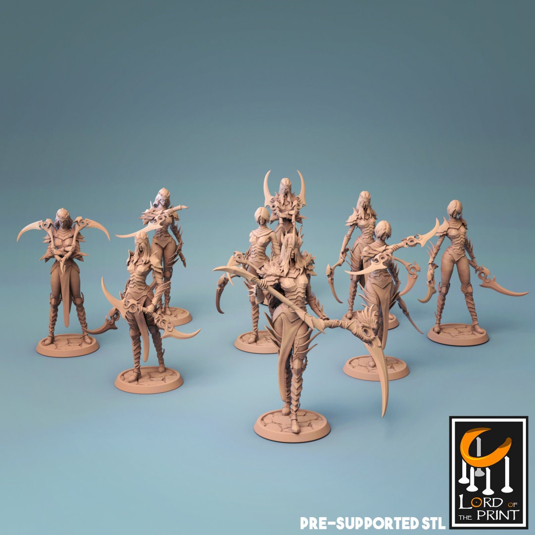 Death Cultists Bundle - Lord of the Print Miniature | Dungeons & Dragons | Pathfinder | Tabletop