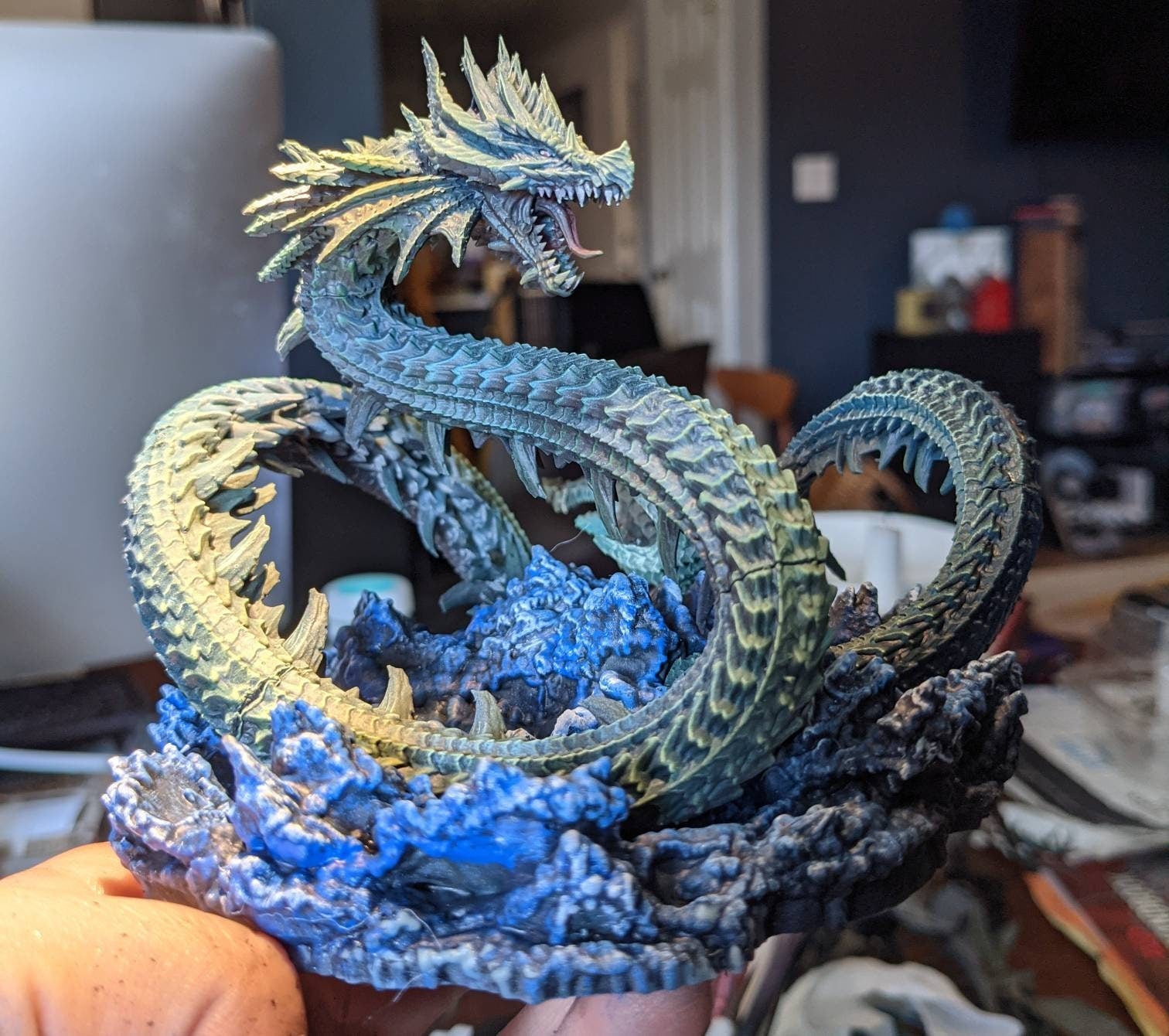 Leviathan Painted Model - Clay Cyanide Printed Miniature | Dungeons & Dragons | Pathfinder | Tabletop
