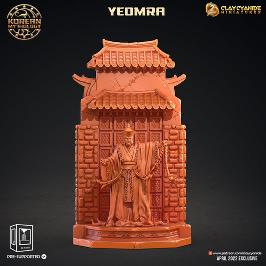 Yeomra - Clay Cyanide Printed Miniature | Dungeons & Dragons | Pathfinder | Tabletop