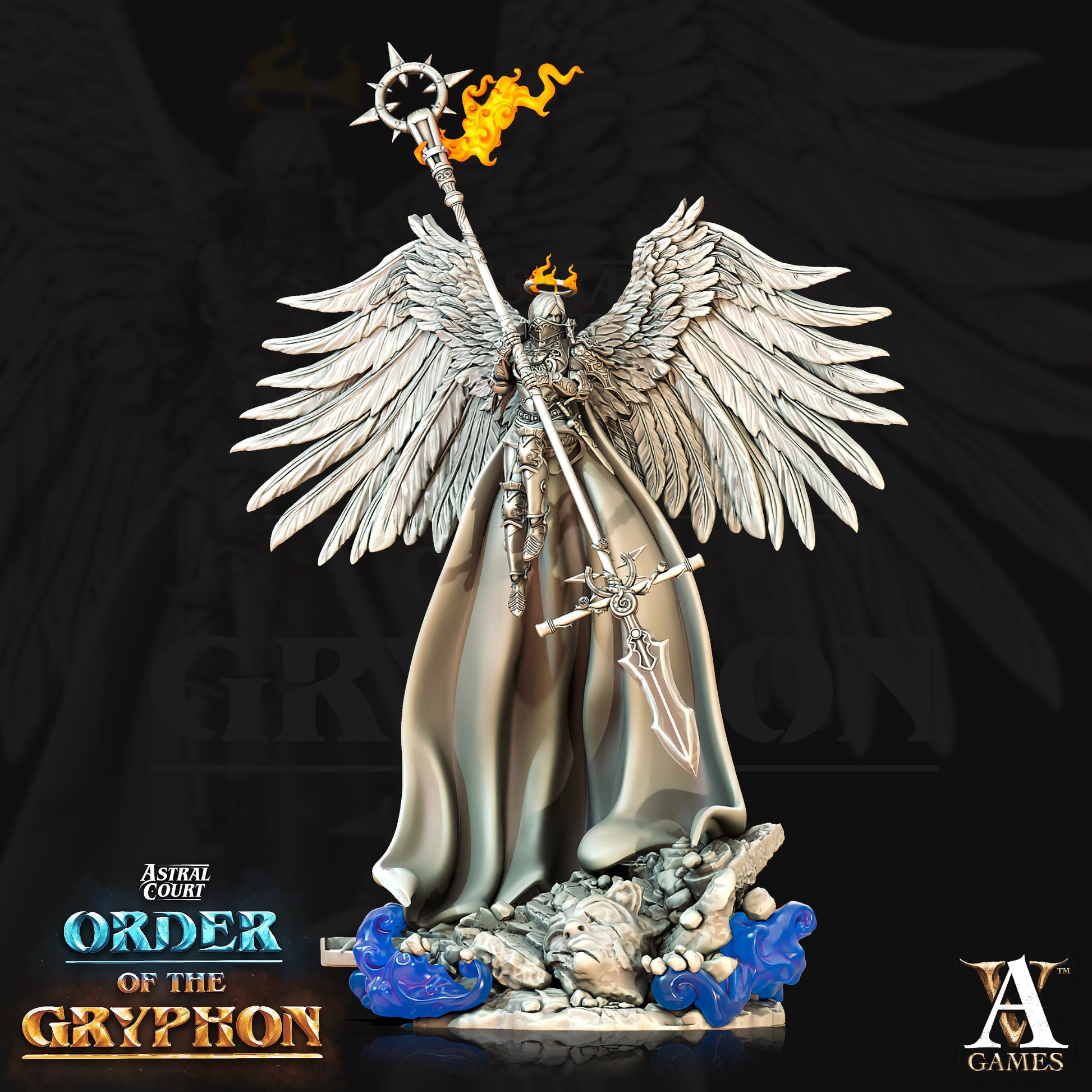 Astral Court - Order of the Gryphon Bundle - Archvillain Games Printed Miniature | Dungeons & Dragons | Pathfinder | Tabletop