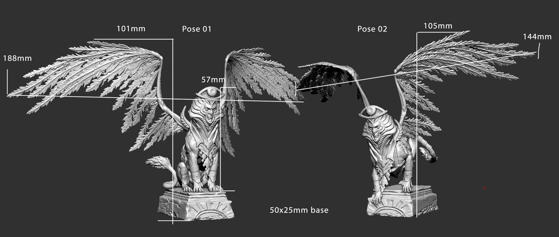 Unending Observer - Mini Monster Mayhem Printed Miniature | Dungeons & Dragons | Pathfinder | Tabletop