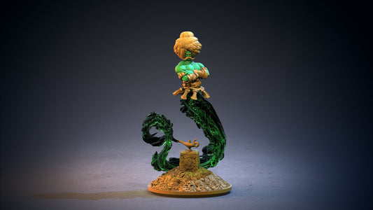 Djinn - Clay Cyanide Printed Miniature | Dungeons & Dragons | Pathfinder | Tabletop