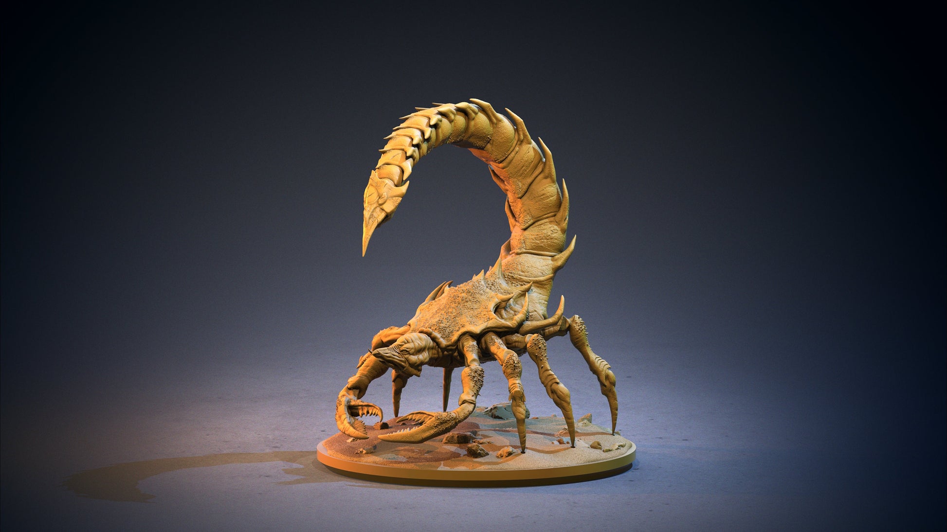 Sandwalker - Clay Cyanide Printed Miniature | Dungeons & Dragons | Pathfinder | Tabletop