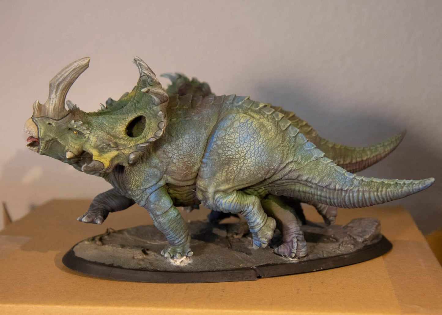 Sinoceratops Pack Painted Model - Lord of the Print Miniature | Dungeons & Dragons | Pathfinder | Tabletop