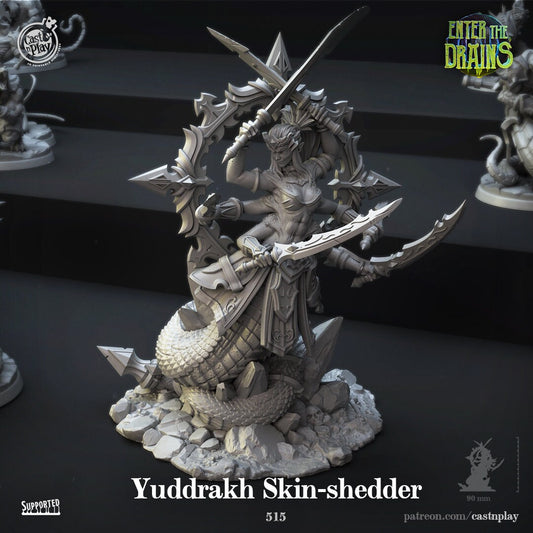 Yuddrakh Skin Shredder - Cast n Play Printed Miniature | Dungeons & Dragons | Pathfinder | Tabletop