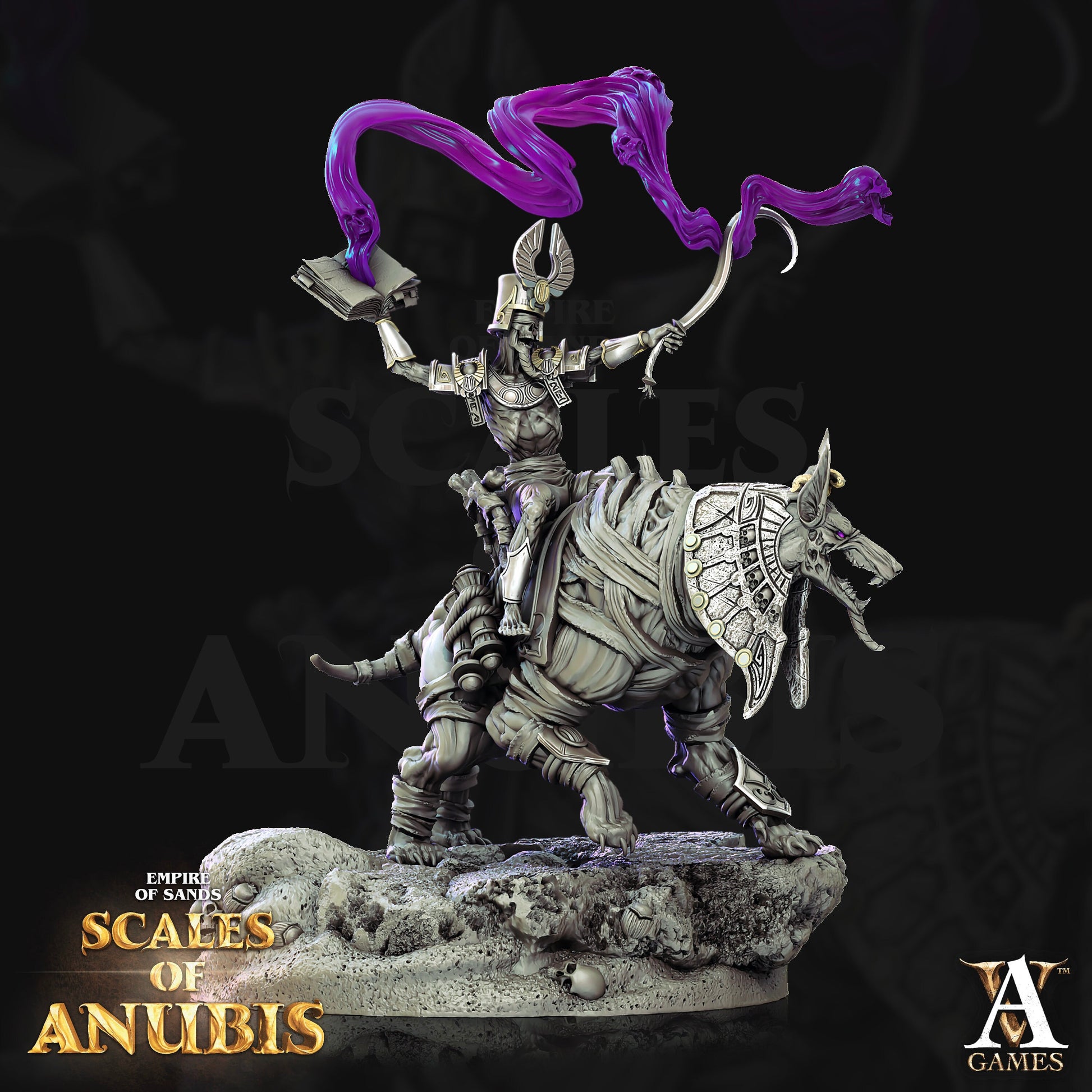 Anubian Wardog Riders Bundle - Archvillain Games Printed Miniature | Dungeons & Dragons | Pathfinder | Tabletop