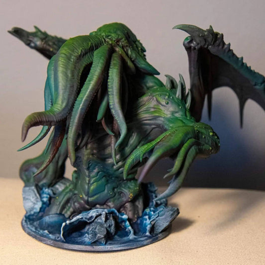 Cthulhu Painted Model - Lord of the Print Miniature | Dungeons & Dragons | Pathfinder | Tabletop