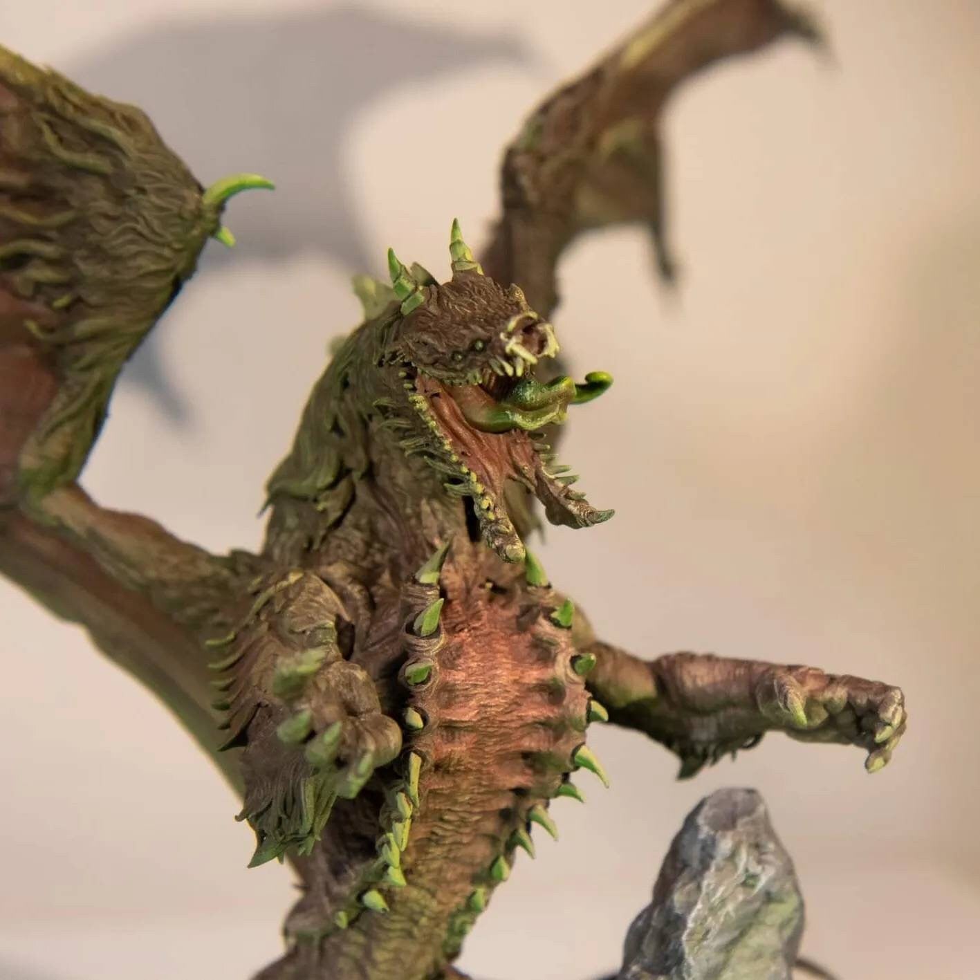 Hyena Dragon Painted Model - Archvillain Games Printed Miniatures | Dungeons & Dragons | Pathfinder | Tabletop