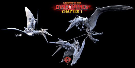 Pteran and Armageddon - Mini Monster Mayhem Printed Miniature | Dungeons & Dragons | Pathfinder | Tabletop