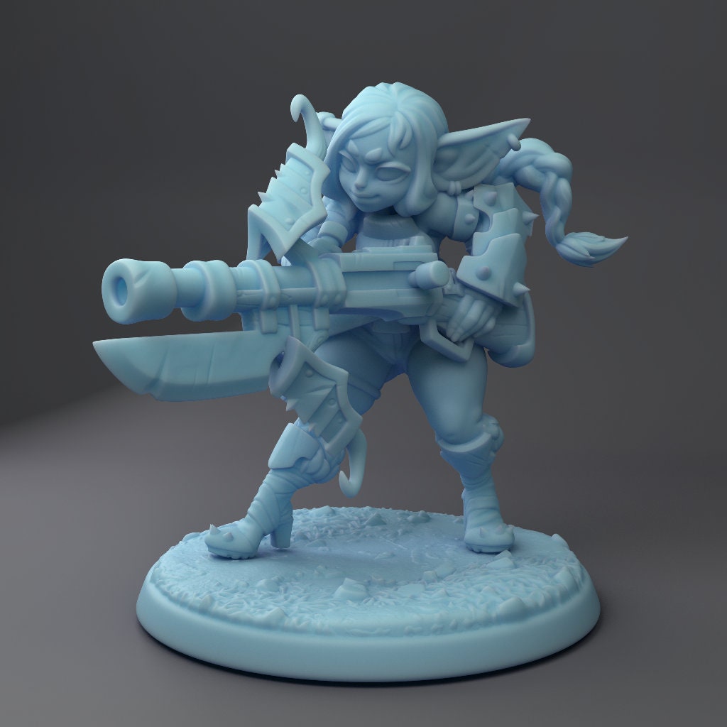 Hila. Goblin Gunner - Twin Goddess Minis | Dungeons & Dragons | Pathfinder | Tabletop