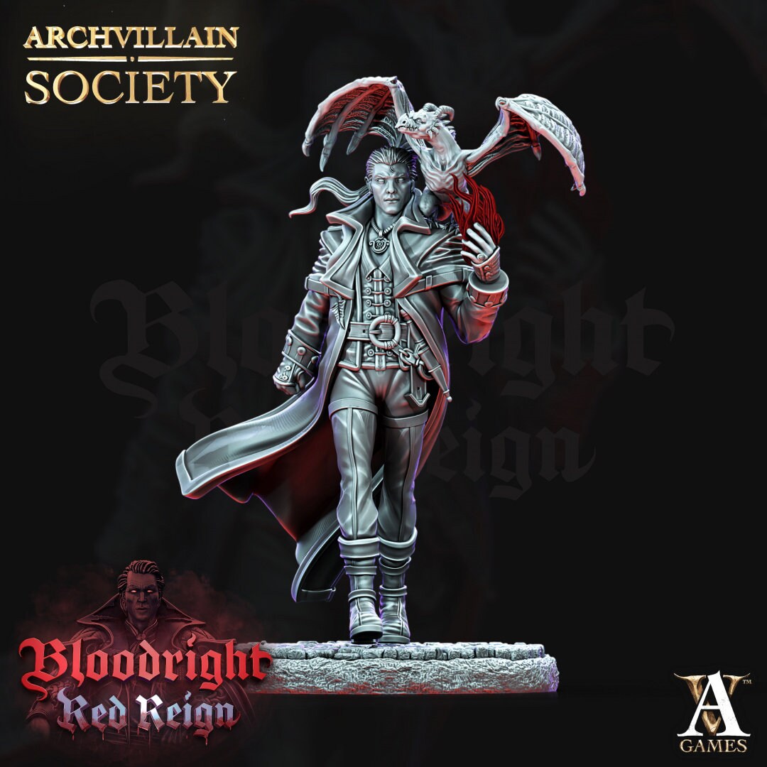 Kostya Alexandrov, Warlock of Lilith - Archvillain Games Printed Miniature | Dungeons & Dragons | Pathfinder | Tabletop