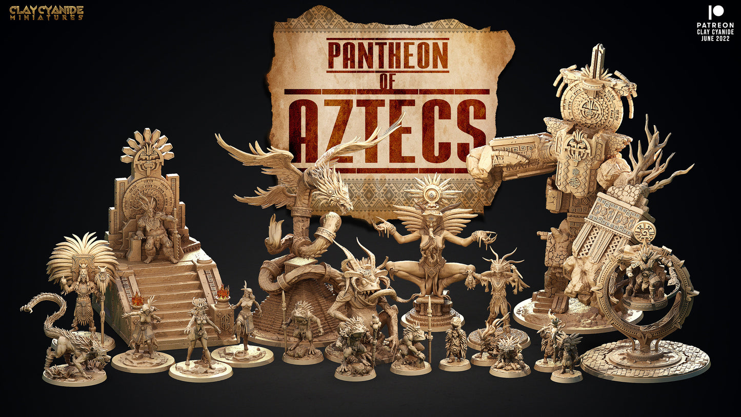 Ahuizotl - Clay Cyanide Printed Miniature | Dungeons & Dragons | Pathfinder | Tabletop