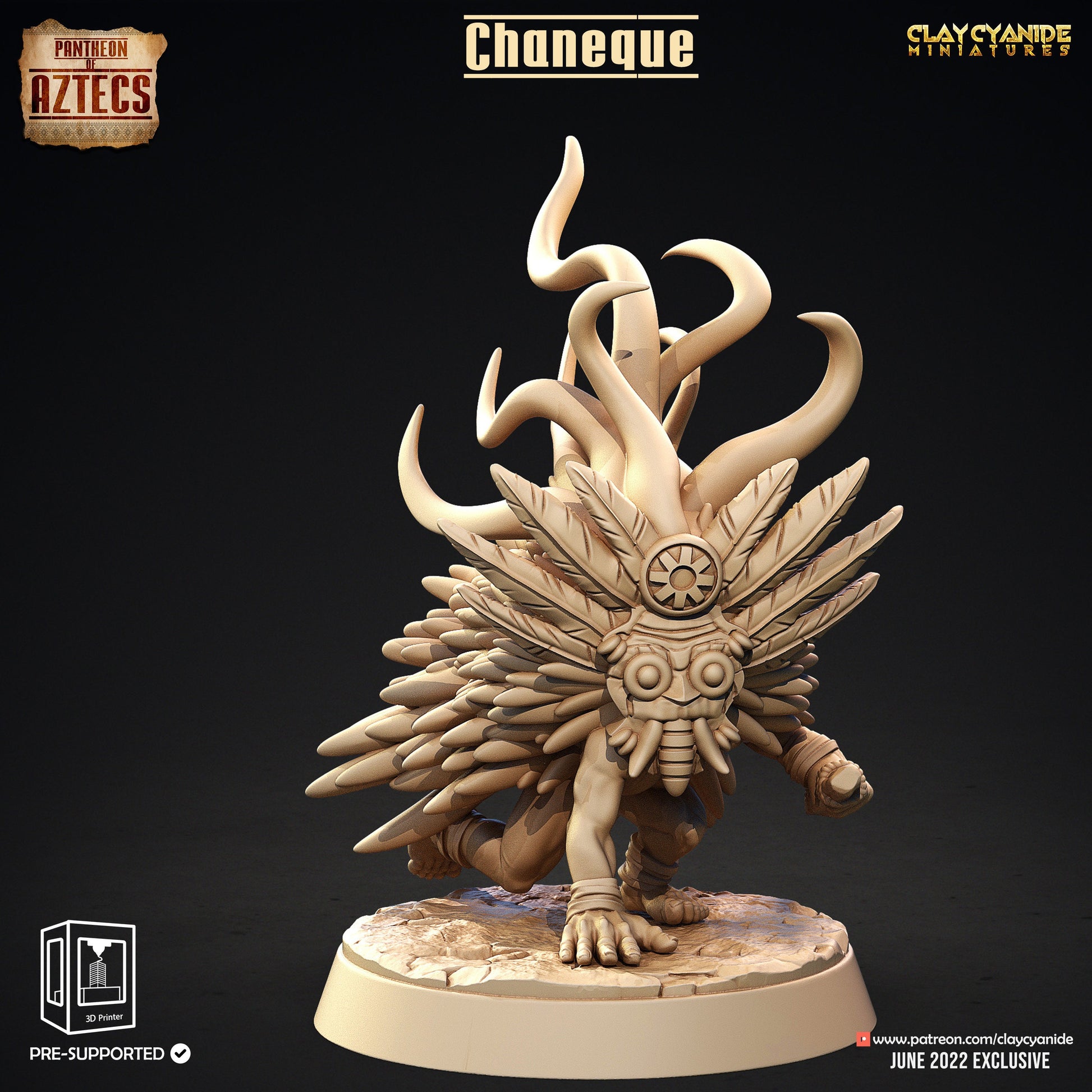 Chaneque - Clay Cyanide Printed Miniature | Dungeons & Dragons | Pathfinder | Tabletop