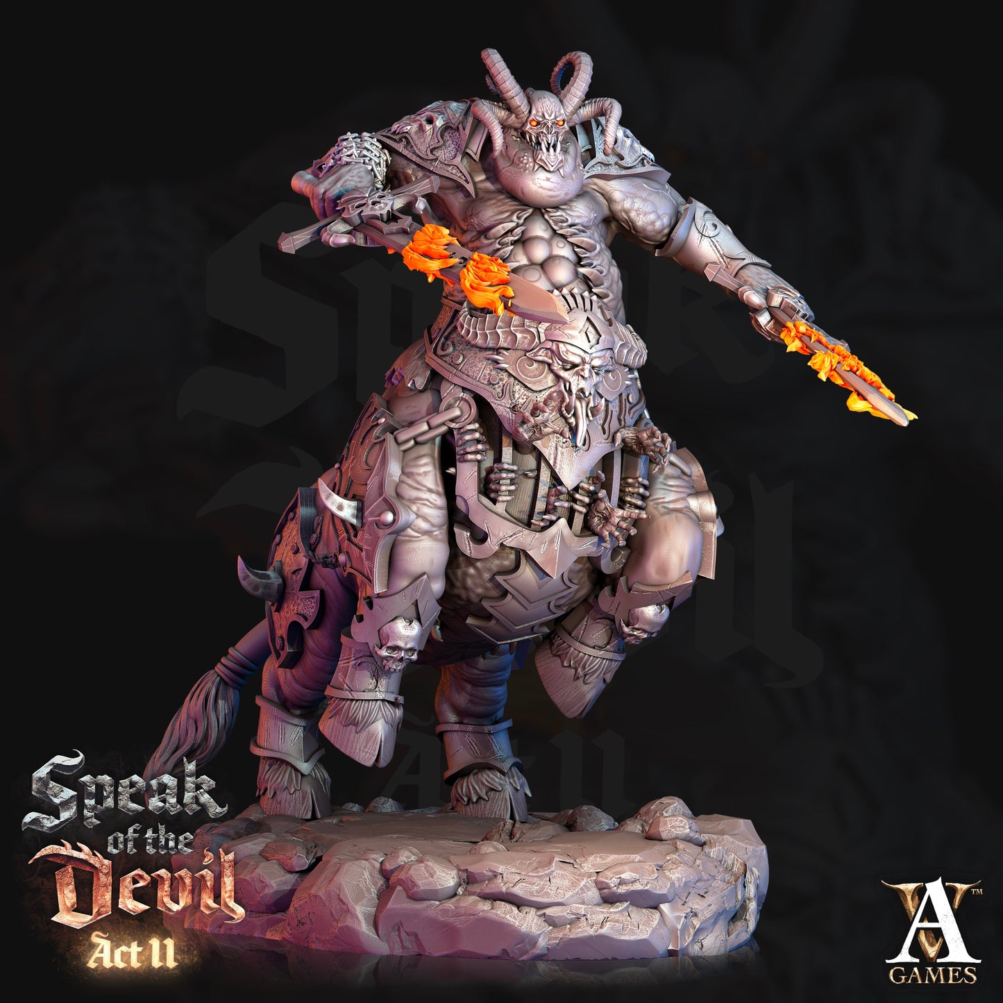 Maltrixian Devils - Archvillain Games Printed Miniature | Dungeons & Dragons | Pathfinder | Tabletop