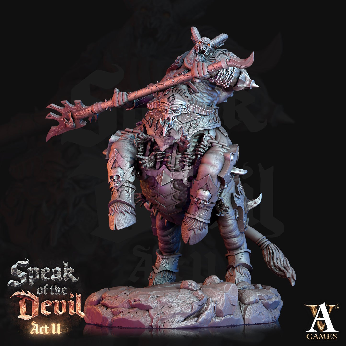 Maltrixian Devils Bundle - 4 Archvillain Games Printed Miniatures | Dungeons & Dragons | Pathfinder | Tabletop