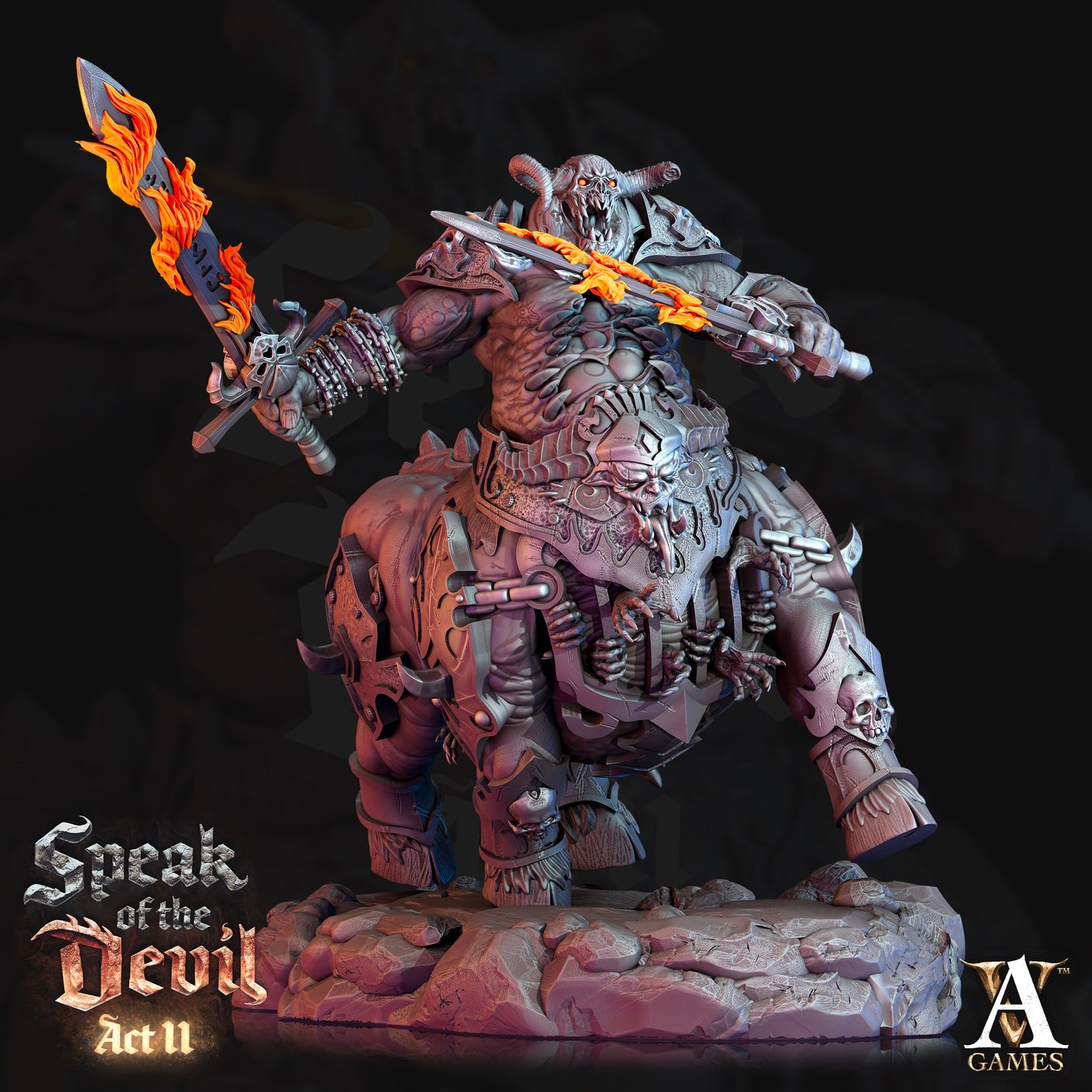 Maltrixian Devils Bundle - 4 Archvillain Games Printed Miniatures | Dungeons & Dragons | Pathfinder | Tabletop