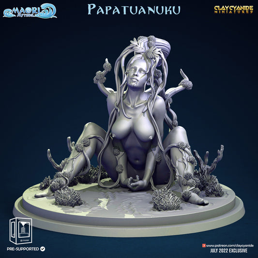 Papatuanuka - Clay Cyanide Printed Model | Dungeons & Dragons | Pathfinder | Tabletop