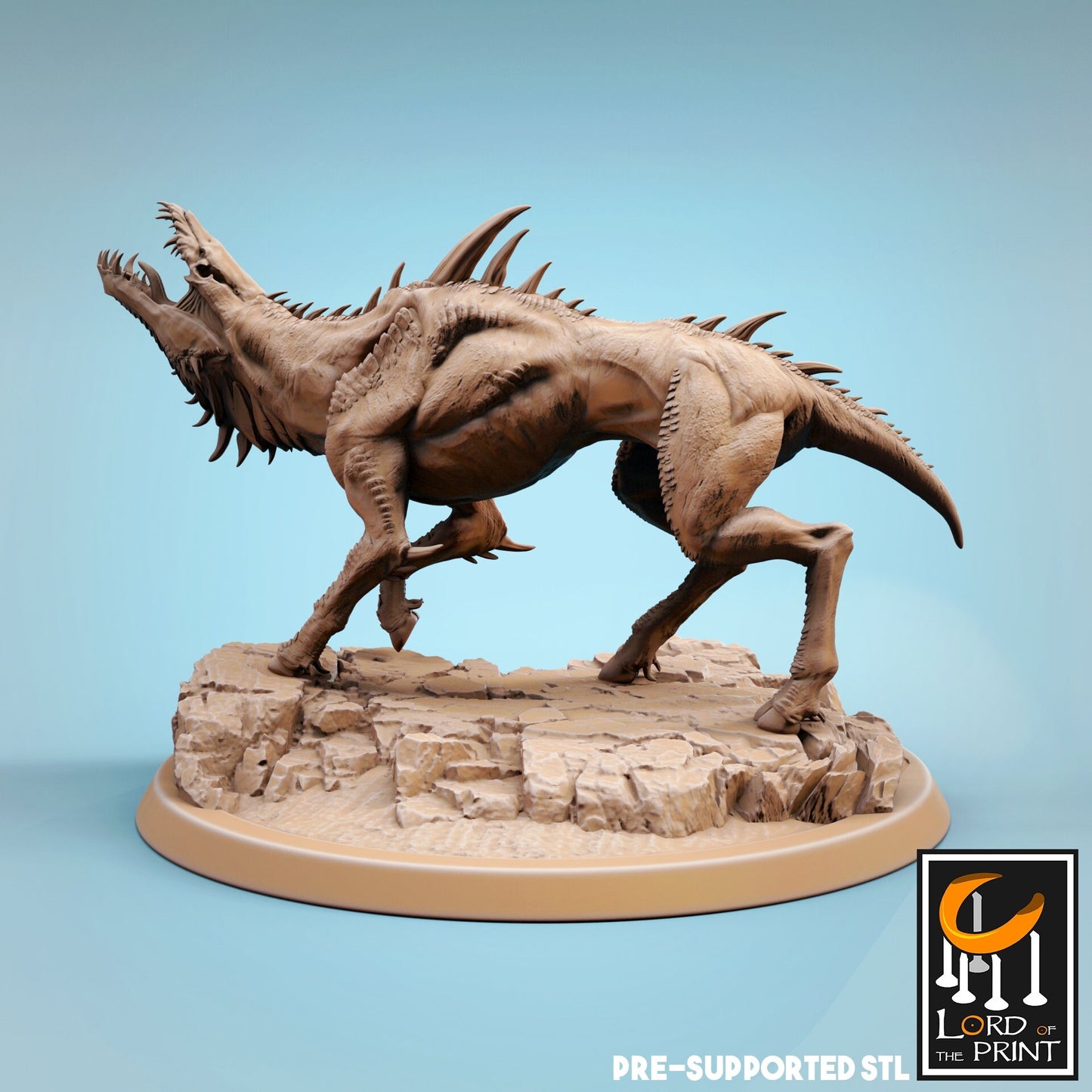 Infernum Dog - Lord of the Print Miniature | Dungeons & Dragons | Pathfinder | Tabletop