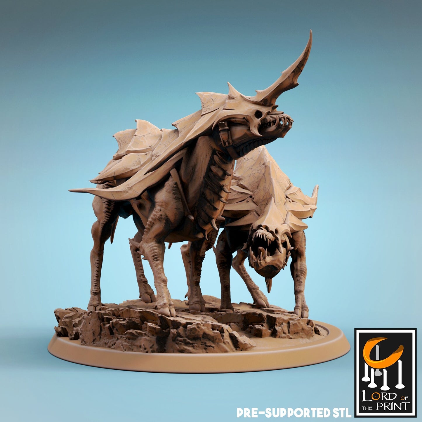 Infernum Dog - Lord of the Print Miniature | Dungeons & Dragons | Pathfinder | Tabletop