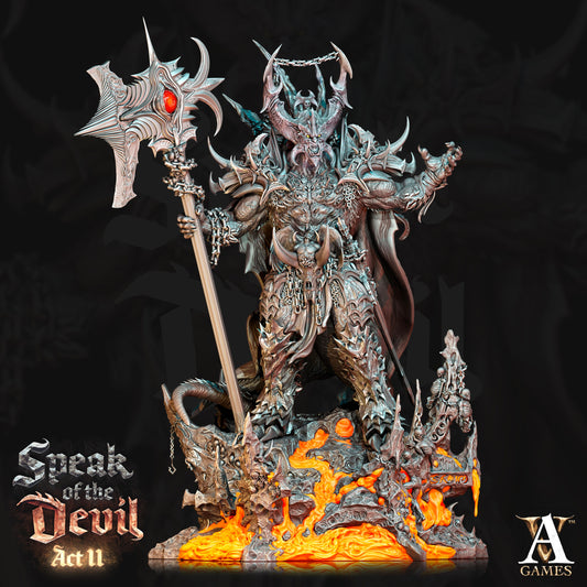 Astaroth, Archdevil of Wrath - Archvillain Games Printed Miniature | Dungeons & Dragons | Pathfinder | Tabletop