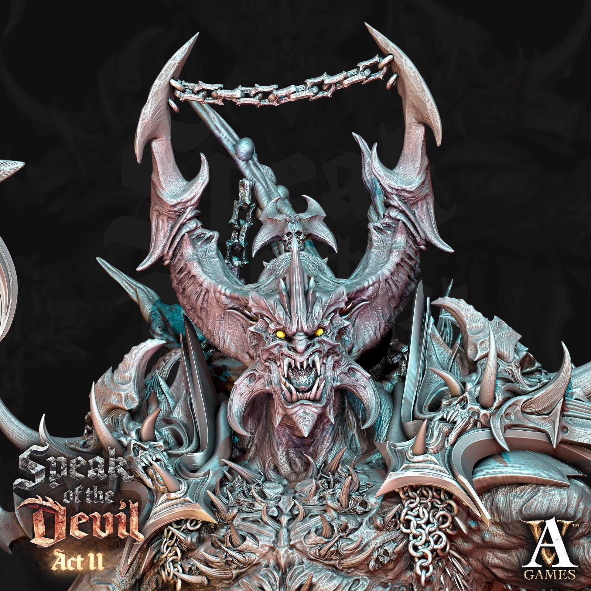 Astaroth, Archdevil of Wrath - Archvillain Games Printed Miniature | Dungeons & Dragons | Pathfinder | Tabletop