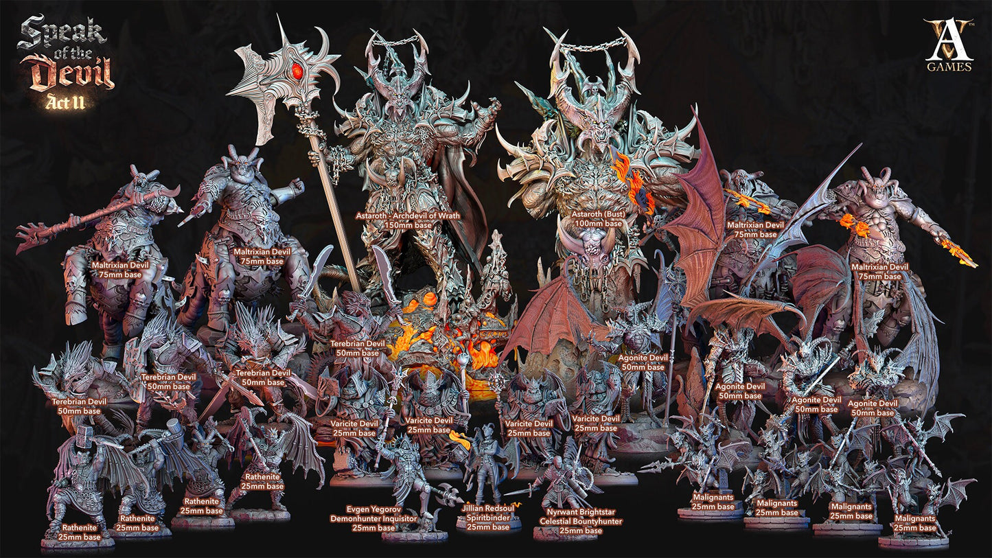 Rathenites - Archvillain Games Printed Miniature | Dungeons & Dragons | Pathfinder | Tabletop