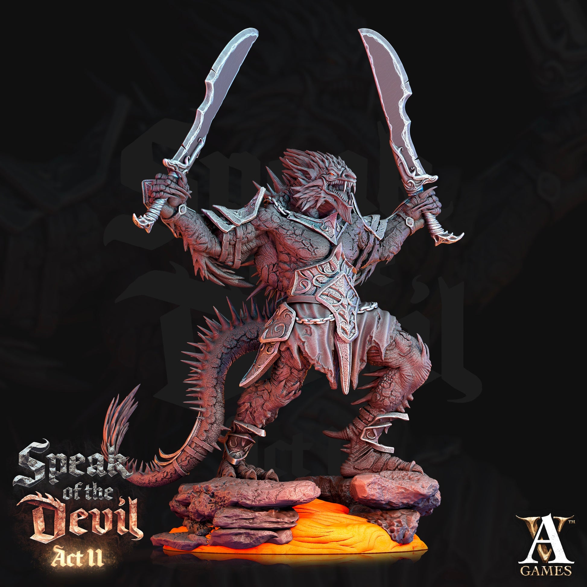 Terebrian Devils Bundle - 4 Archvillain Games Printed Miniatures | Dungeons & Dragons | Pathfinder | Tabletop