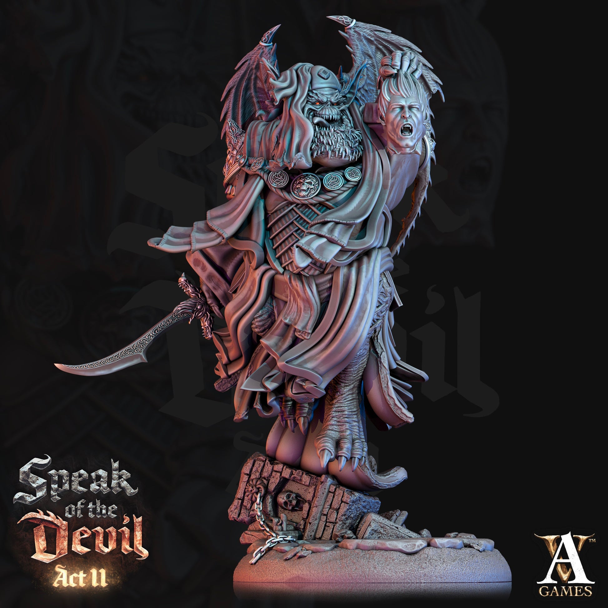 Varicite Devils Bundle - 4 Archvillain Games Printed Miniatures | Dungeons & Dragons | Pathfinder | Tabletop