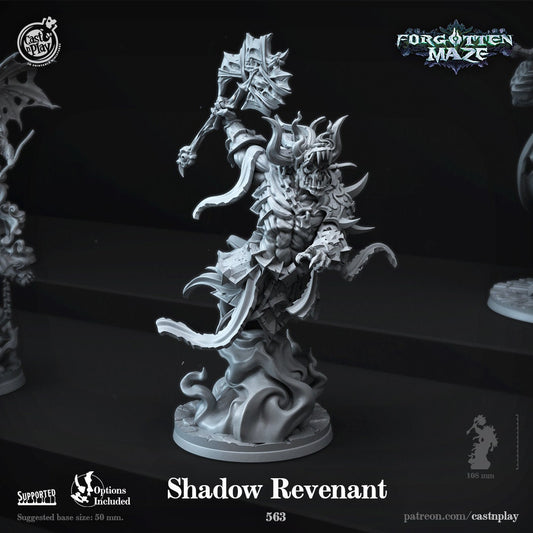 Shadow Revenant - Cast n Play Printed Miniature | Dungeons & Dragons | Pathfinder | Tabletop