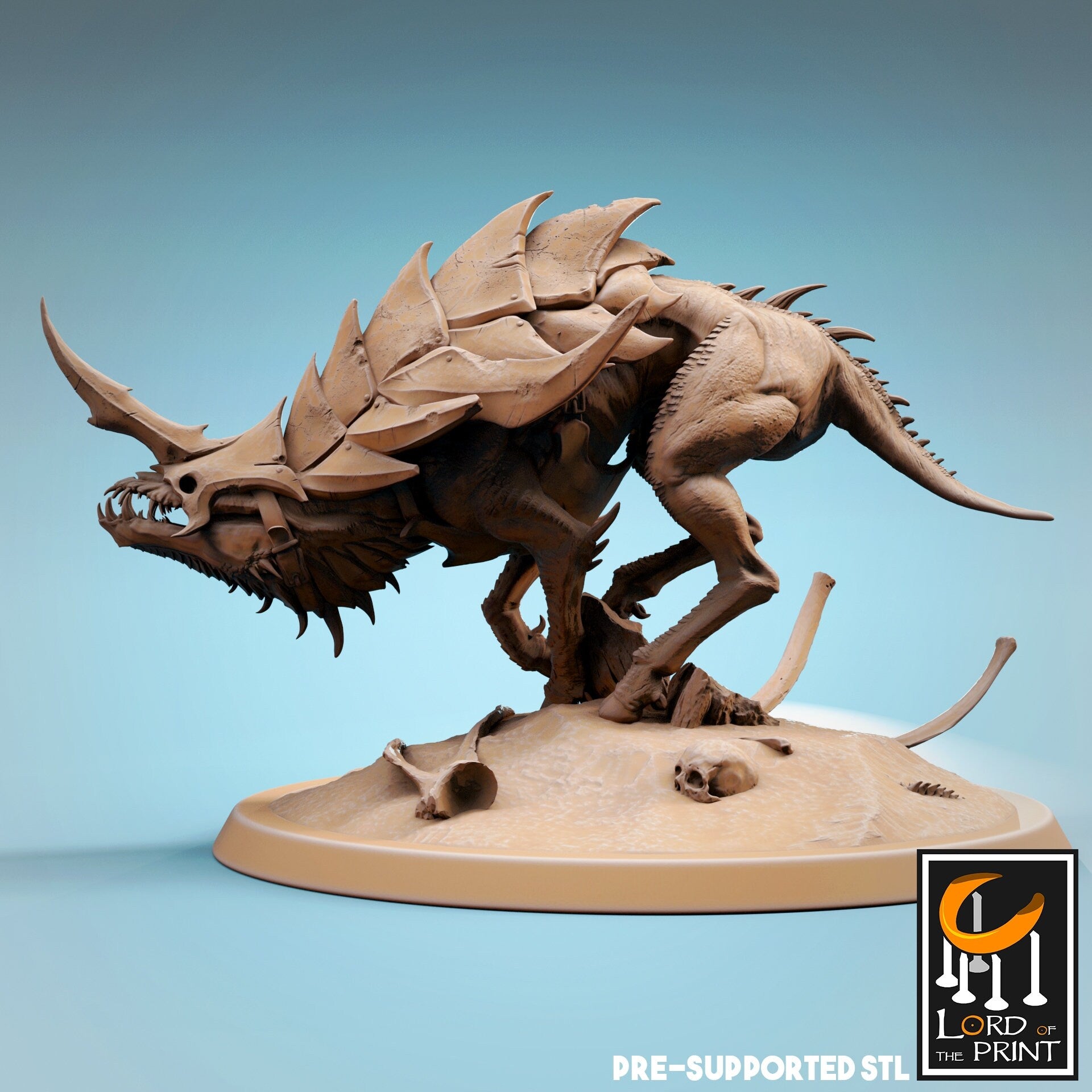 Infernum Dog - Lord of the Print Miniature | Dungeons & Dragons | Pathfinder | Tabletop