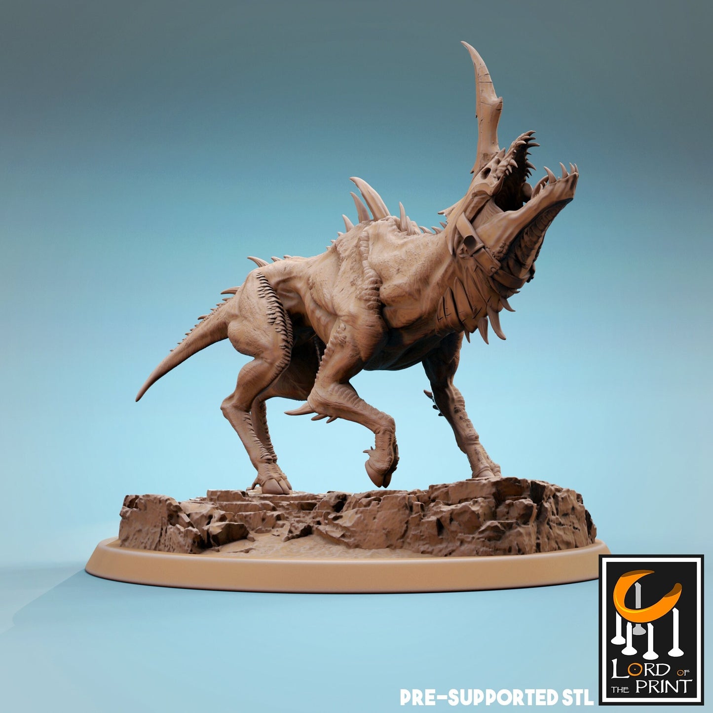 Infernum Dog - Lord of the Print Miniature | Dungeons & Dragons | Pathfinder | Tabletop