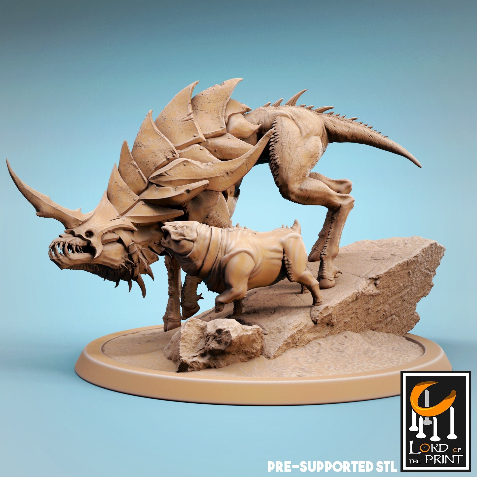 Infernum Dog - Lord of the Print Miniature | Dungeons & Dragons | Pathfinder | Tabletop