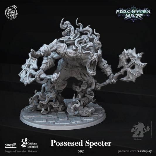 Possesed Specter - Cast n Play Printed Miniature | Dungeons & Dragons | Pathfinder | Tabletop