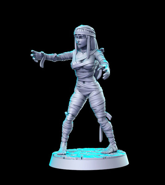 Female Mummy - RN Estudio Printed Miniature | Dungeons & Dragons | Pathfinder | Tabletop