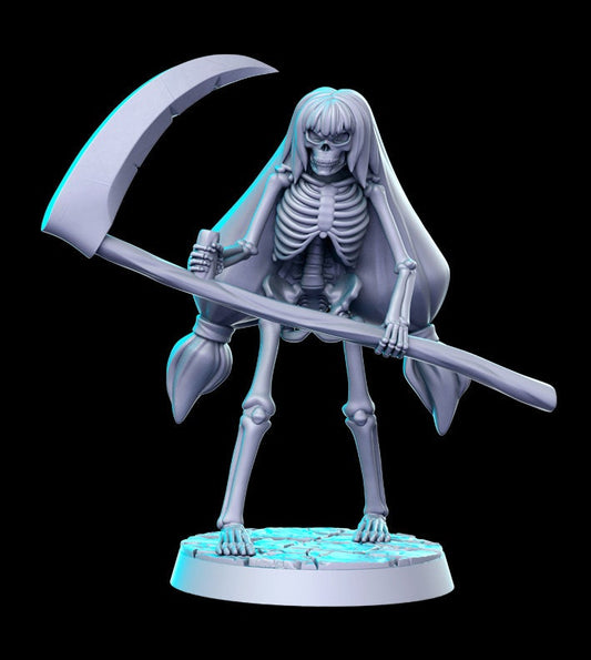 Female Skeleton - RN Estudio Printed Miniature | Dungeons & Dragons | Pathfinder | Tabletop