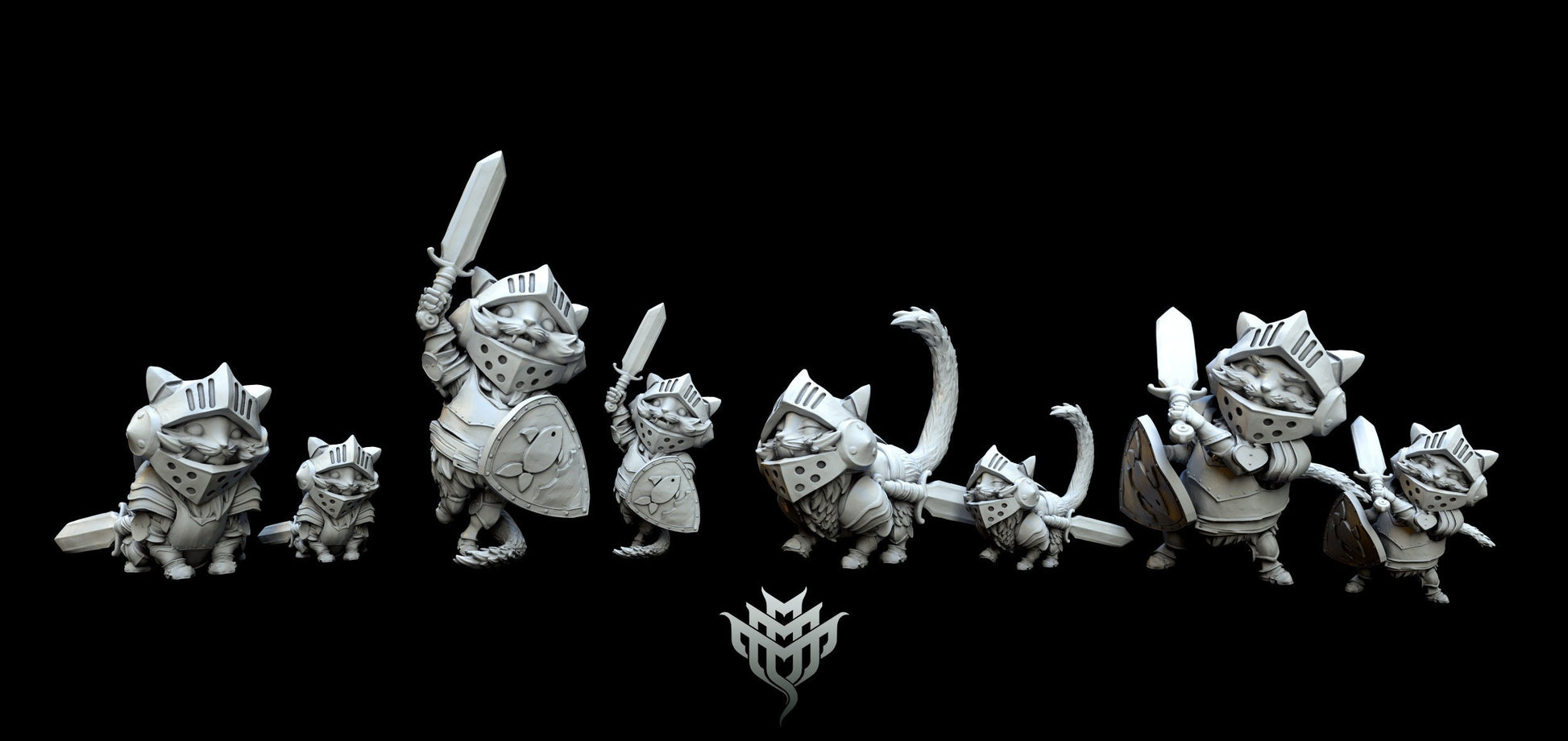 Pointy Eared Mercenary - Mini Monster Mayhem Printed Miniature | Dungeons & Dragons | Pathfinder | Tabletop