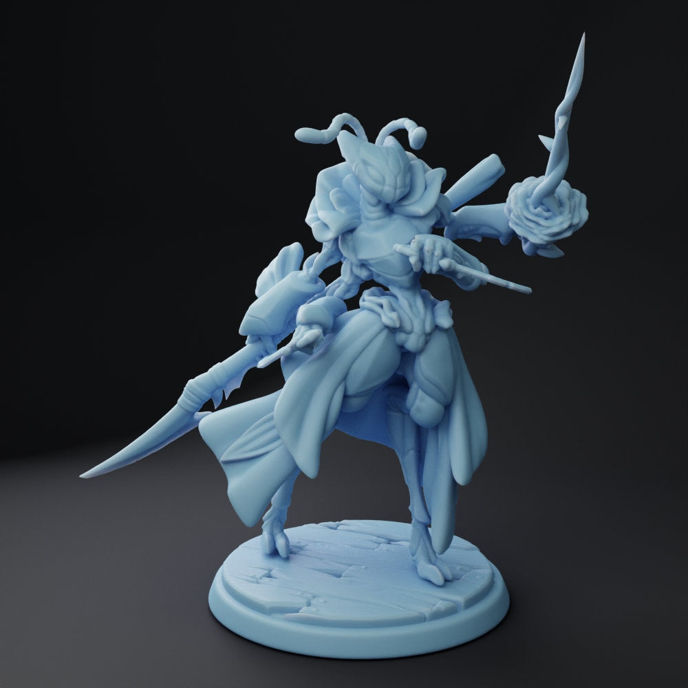 Orchid, Thri-Kreen Duelist - Twin Goddess Minis | Dungeons & Dragons | Pathfinder | Tabletop