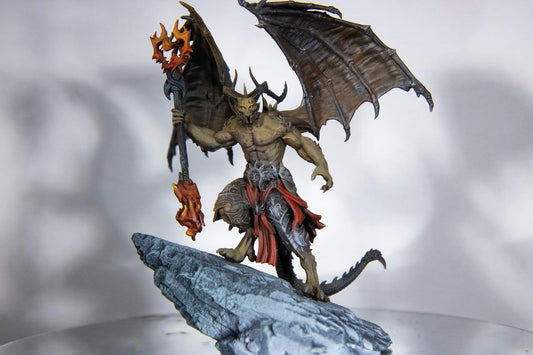 Horned Devil Painted Model - Archvillain Games Printed Miniature | Dungeons & Dragons | Pathfinder | Tabletop