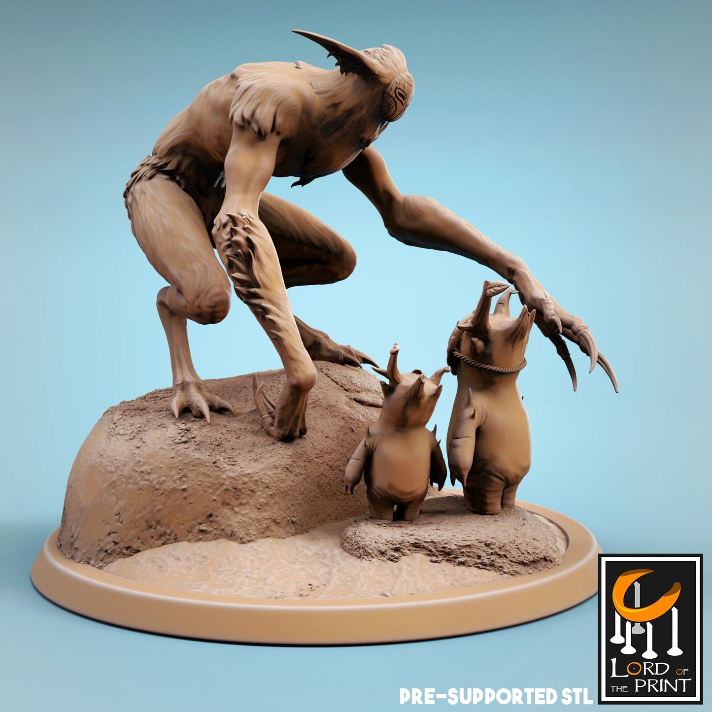 Howler - Lord of the Print Miniature | Dungeons & Dragons | Pathfinder | Tabletop