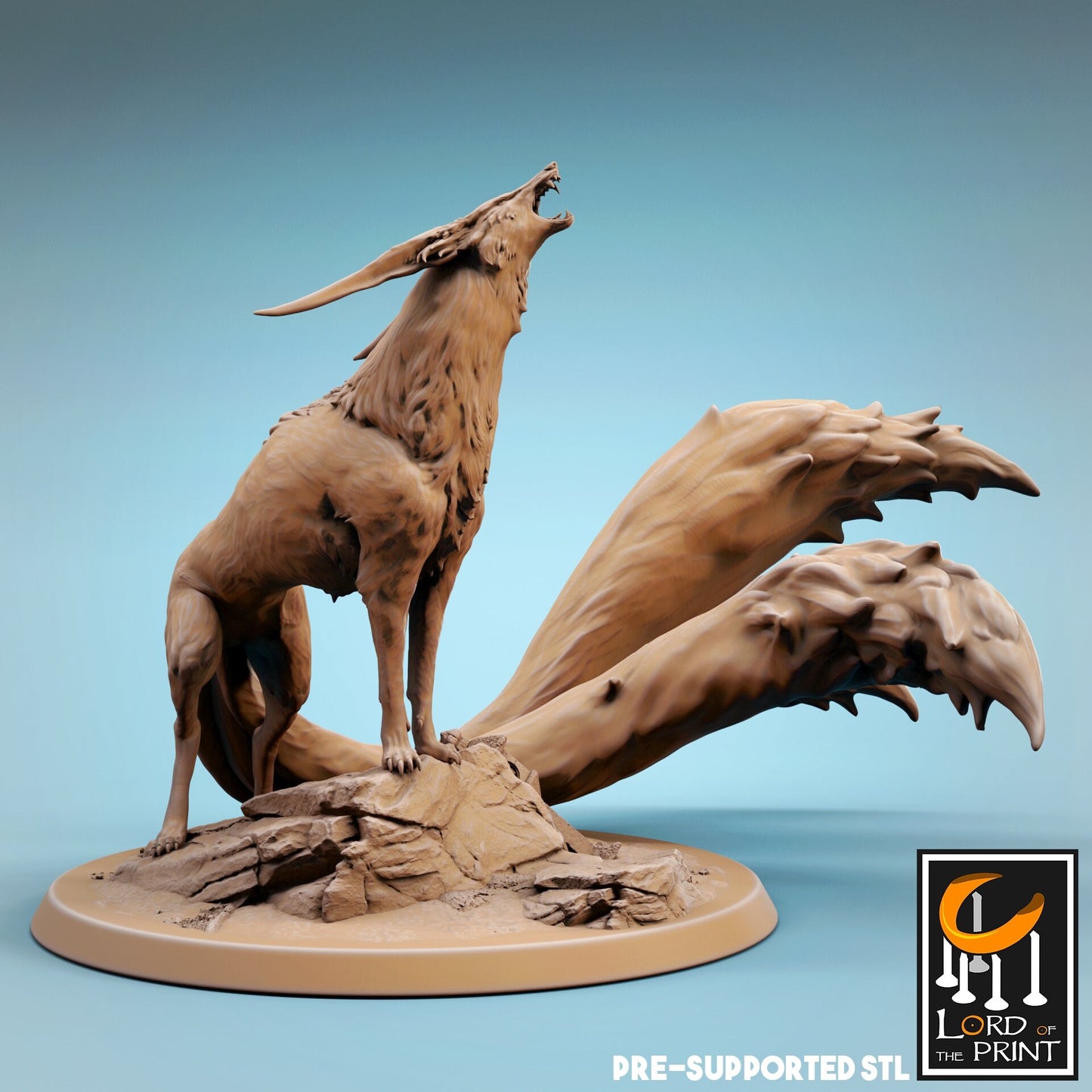 Kitsune - Lord of the Print Miniature | Dungeons & Dragons | Pathfinder | Tabletop