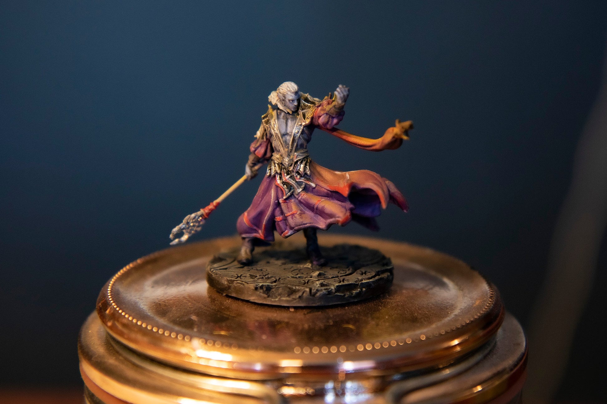 Dark Elf Oathsworn Painted Model - Archvillain Games Printed Miniature | Dungeons & Dragons | Pathfinder | Tabletop