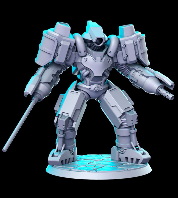 Armored Shock Trooper - RN Estudio Printed Miniature | Dungeons & Dragons | Pathfinder | Tabletop
